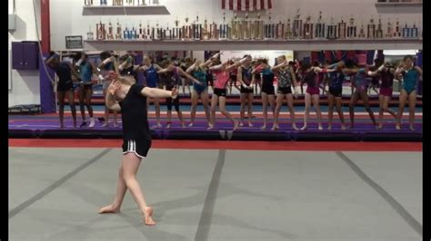 New Floor Choreography For The Coral Girls By The Posture Lady Gymscool Youtube