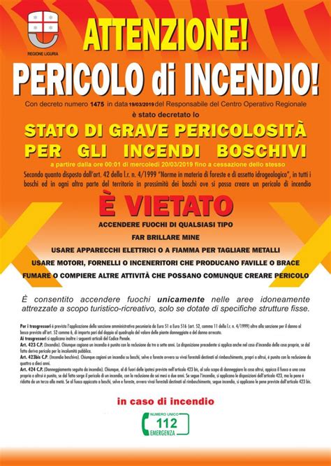 Stato Di Grave Pericolosit Marzo Unione Squadre