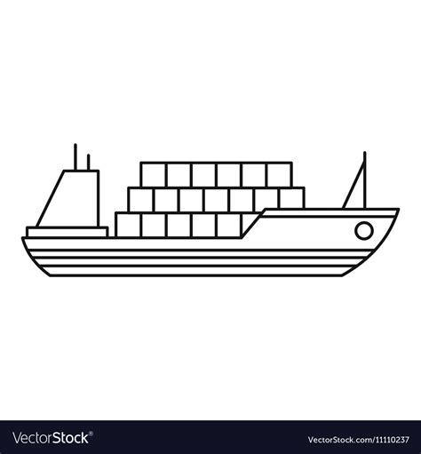 Cargo Ship Outline