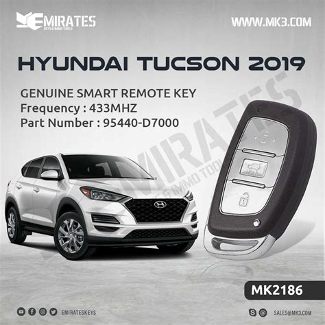 Hyundai Tucson Smart Remote Key Mhz D Mk