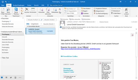 Postfach In Outlook Einrichten Support Center Lansol Gmbh