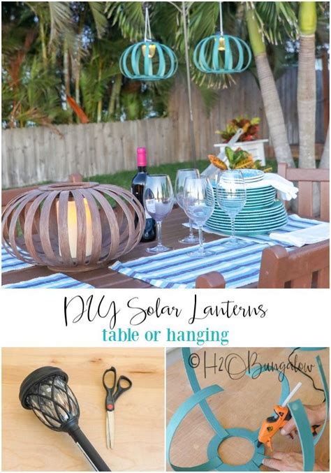 DIY Solar Hanging Lanterns | Solar hanging lanterns, Solar light crafts ...