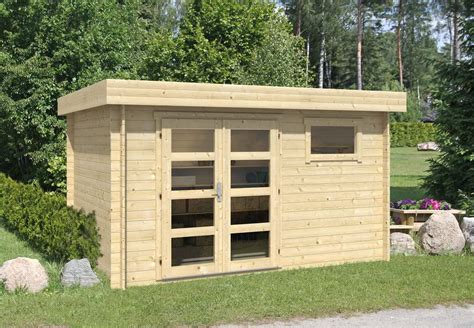 Alpholz Gartenhaus Evere Aus Fichten Holz Ger Tehaus Mit Mm