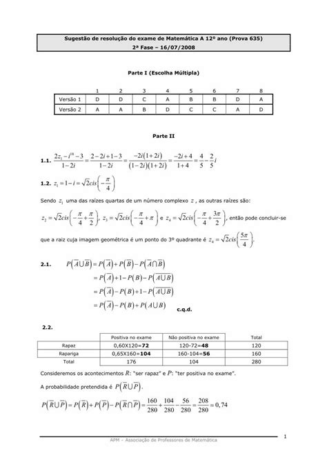 Pdf Sugestão De Resolução Do Exame De Matemática Dokumentips