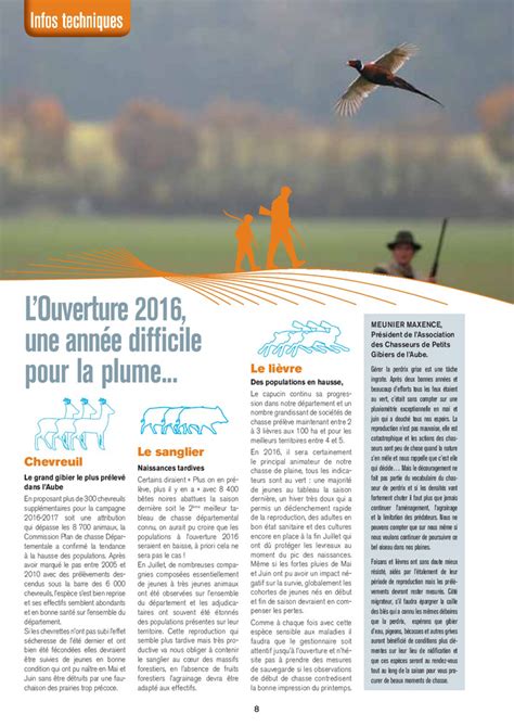 Le Chasseur De Laube Septembre 2016 Fédération Des Chasseurs De Laube