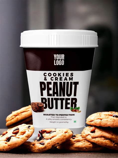 Your Brand Peanut Butter Cookie And Cream Packaging Size Gram