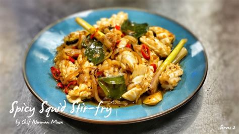 Spicy Squid Stir Fry Youtube