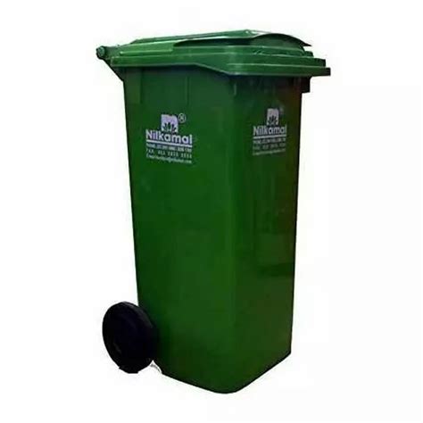 Nilkamal WB240L Green Plastic Wheel Dustbin At Rs 3400 Nilkamal Big