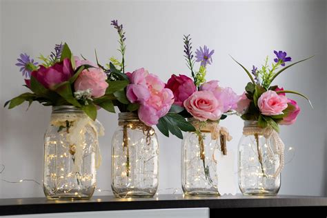 fairy light diy centerpieces 6