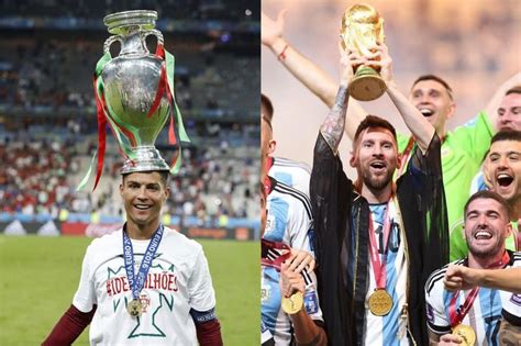 Champions: Cristiano Ronaldo [Euro 2016] & Leo Messi [World Cup 2022 ...