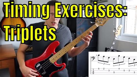 Triplet Timing Exercises For Bass Guitar Bass Practice Diary 1st September 2020 Youtube