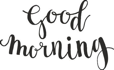 Good Morning Hand Lettering Text Stock Vector Royalty Free Freeimages