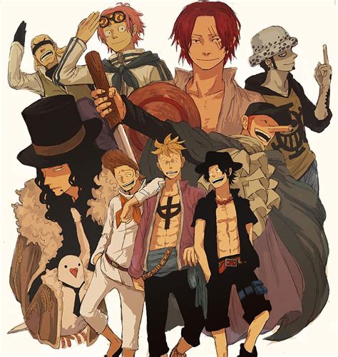 One Piece Character Group Helmeppo Koby Shanks Trafalgar Rob Lucci