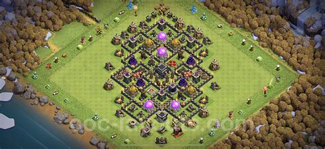 Farming Base Th9 Max Levels With Link Anti Air Dragon Town Hall