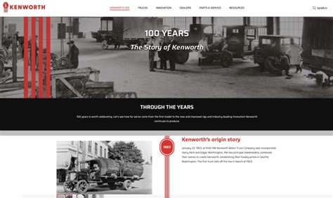 Kenworth Website Launches Special “Kenworth 100” Section For Company’s ...