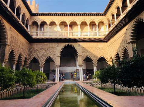 Real Alcázar is a royal palace in Seville Spain built for the