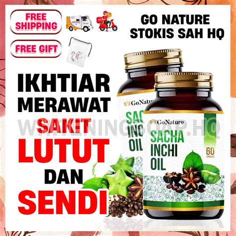 Sacha Inchi Softgel Vege 500mg 1 Bottle 60 Softgel Original HQ By Ustaz