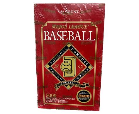Lot - 1992 Donruss Series II Major League Baseball Cards - Factory Sealed
