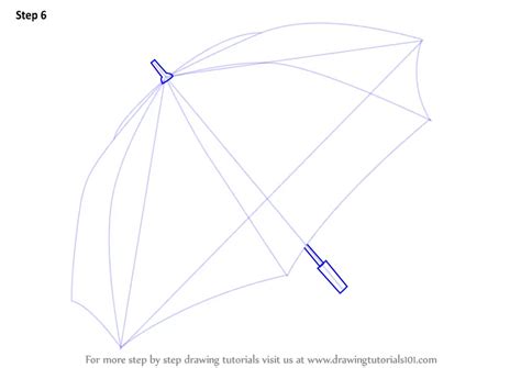 Learn How To Draw An Umbrella Everyday Objects Step By Step Drawing