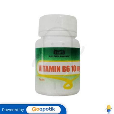 Vitamin B6 Trifa 10 Mg Botol 250 Tablet Kegunaan Efek Samping Dosis