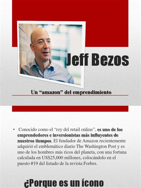 Jeff Bezos Ejemplo De Emprendimiento Pdf Amazoncom Negocios General