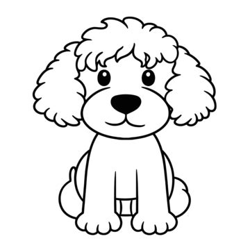 Coloriages De Chiens Mignons Coloriages De Chiens Mignons Vecteur Png