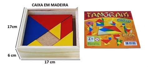 Tangram Brinquedos Educativos Pedag Gico Madeira Pe As R Em