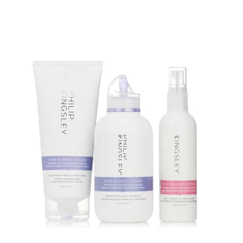 Philip Kingsley Pure Blonde Piece With Daily Damage Defence Qvc Uk