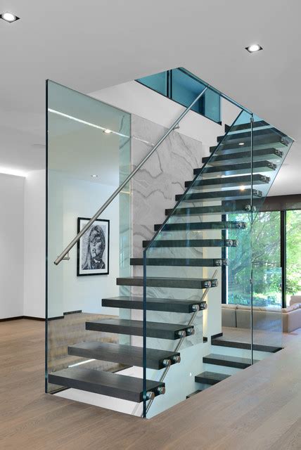 North Toronto Home Staircase Contemporary Staircase Toronto By