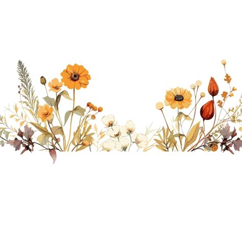 Flower Watercolor For Wedding Premium AI Generated Vector