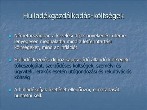 PPT Hulladékgazdálkodás Bevezetés PowerPoint Presentation free