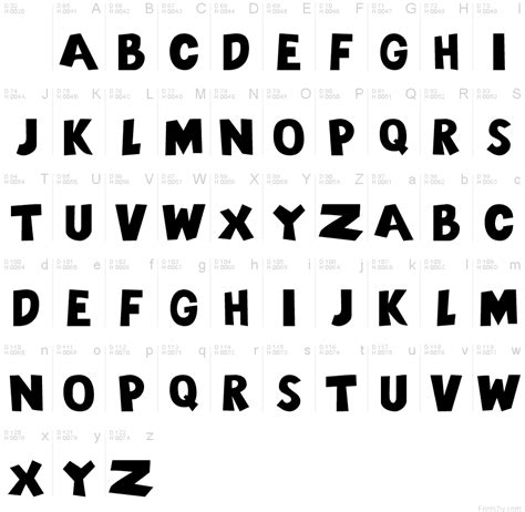 101! Chunky Alpha font