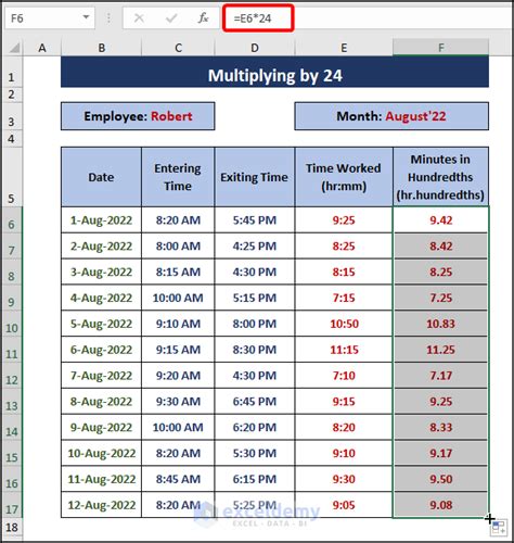 How to Convert Minutes to Hundredths in Excel (3 Easy Ways)