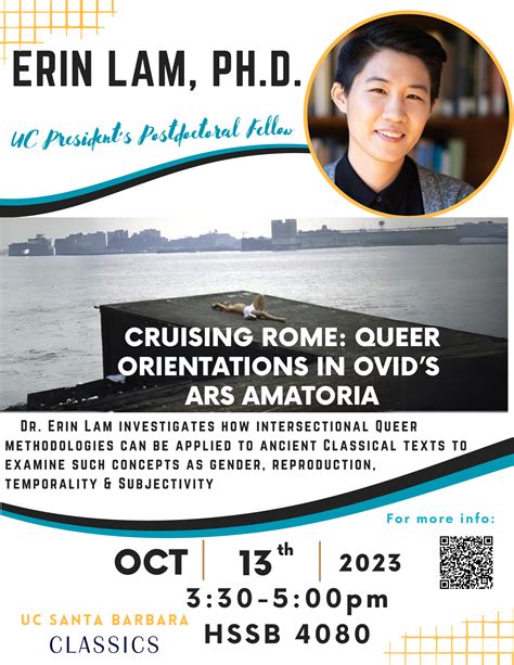 Erin Lam UC Presidents Postdoctoral Fellow Cruising Rome Queer