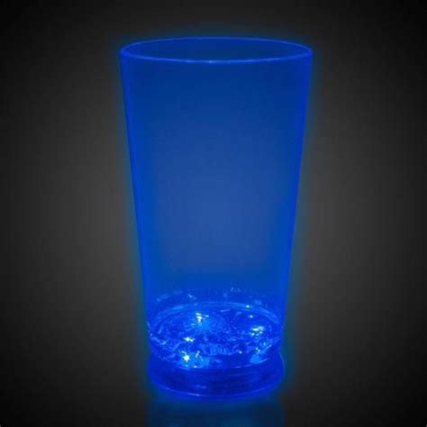 LED Light Up 16 Oz Pint Glass PartyGlowz Pint Glass Led Lights