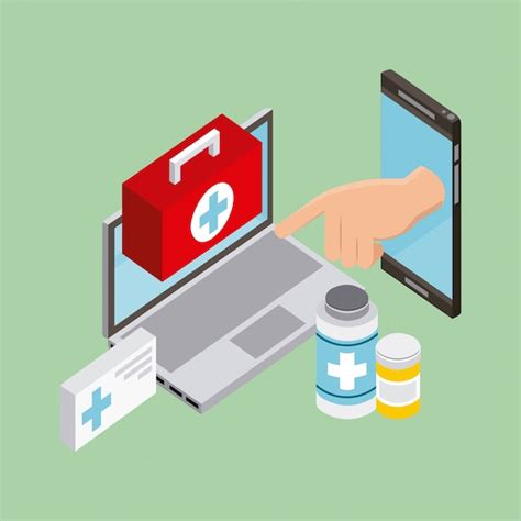 Mensen Digitale Gezondheid Gratis Vector