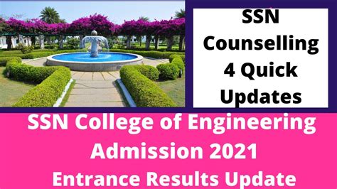 Ssn Management Quota Entrance Results Ssn Counselling Quick