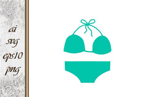 Woman Bikini Stencil Summer Suit Vector Graphic By IrynaShancheva Creative Fabrica