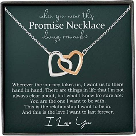 Girlfriend Necklace Future Wife Necklace Promise Necklace For