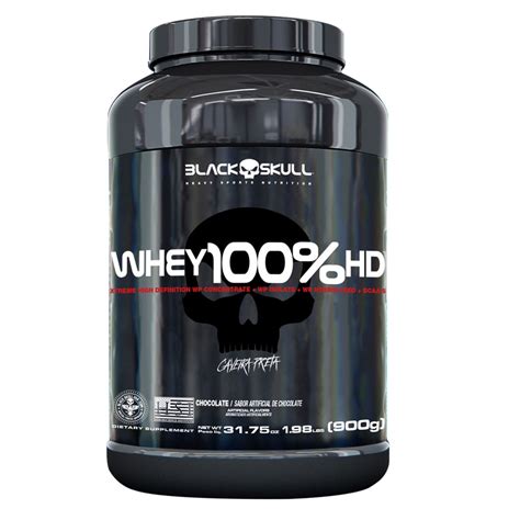 Whey Hd Chocolate Black Skull G Em Promo O Ofertas Na