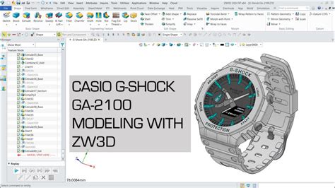 CASIO G SHOCK GA2100 Modeling With ZW3D YouTube