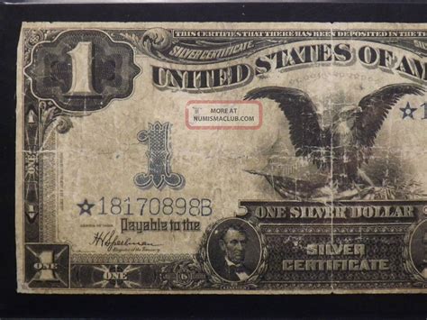 One Dollar Star Black Eagle Silver Certificate Certified Pmg Vg