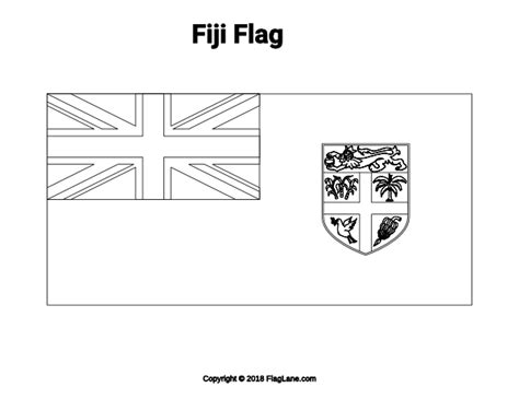 fiji flag coloring page fiji flag flag coloring pages flag