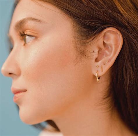 Kathryn Bernardo Piercing Via Ig Earings Piercings Ear Piercings