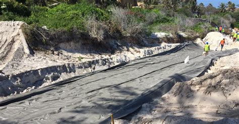 Watamu Beach Restoration Coastal Erosion Protection Geotextiles Ea