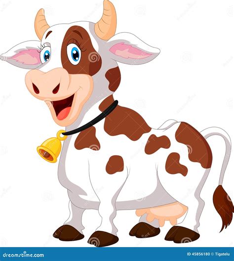 Happy Cartoon Cow Stock Vector - Image: 45856180