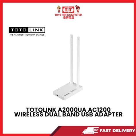 TOTOLINK A2000UA AC1200 WIRELESS DUAL BAND USB ADAPTER SBN Yes NILAI