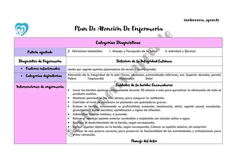 Plan Quemaduras Enfermeria Aprende Udocz