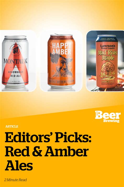 Editors Picks Red And Amber Ales Craft Beer And Brewing