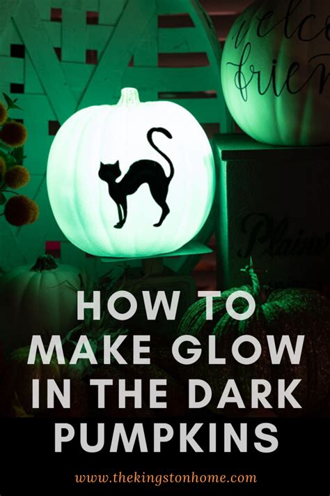 Pumpkin Craft Ideas Glow In The Dark Paint The Kingston Home